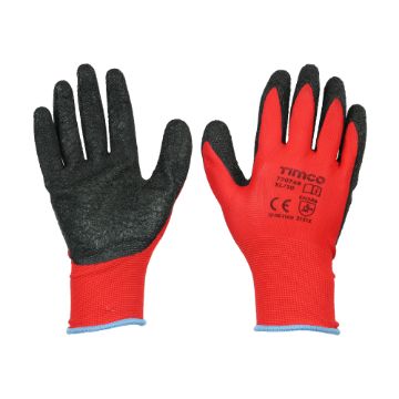 Picture of TIMco Light Grip Latex Gloves (Red/Black) - XL
770746