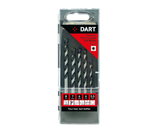 Picture of DART Premium Multipurpose Hex Drill Bit Set (5 Piece)
MUPSET5H