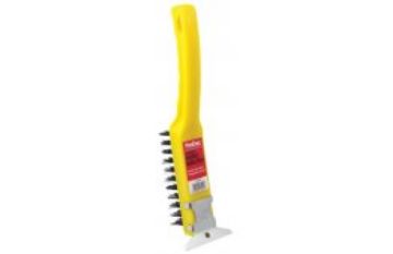 Picture of Rodo ProDec Heavy Duty 4 Row Wire Brush & Scraper
PWB4S