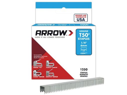 Picture of Arrow 6mm T50 Staples (1250)
A50424