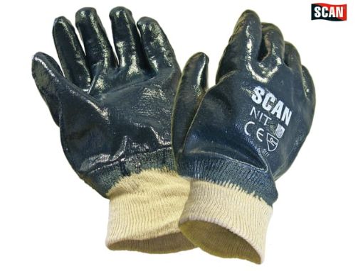 Picture of Scan Nitrile Knitwrist Heavy Duty Gloves
2301