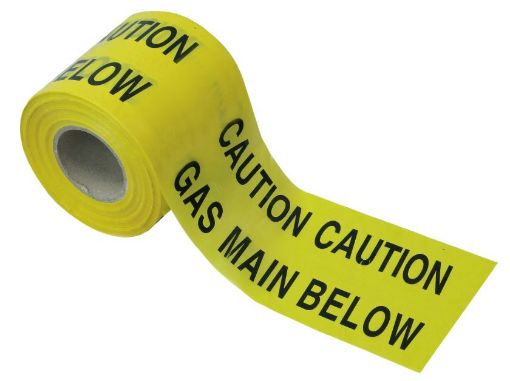 Picture of Faithfull 150mm x 365m Gas Warning Tape
0026150365YGATB