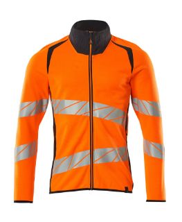 Picture of MASCOT® ACCELERATE SAFE Sweatshirt with zipper Hi-Vis Orange/Dark Navy XS 
19184-781-14010