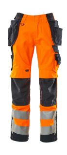 Picture of MASCOT® SAFE SUPREME Trousers with holster pockets Hi-Vis Orange/Dark Navy L35 W35.5 CORDURA®
15531-860-14010