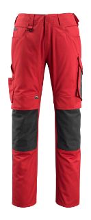 Picture of MASCOT® UNIQUE Trousers with kneepad pockets Red/Black L32 W28 CORDURA®
12679-442-0209