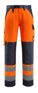 Picture of MASCOT® SAFE LIGHT Trousers with kneepad pockets Hi-Vis Orange/Dark Navy L32 W50.5 
15979-948-14010