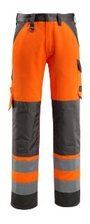 Picture of MASCOT® SAFE LIGHT Trousers with kneepad pockets Hi-Vis Orange/Dark Anthracite L35 W40.5 
15979-948-1418