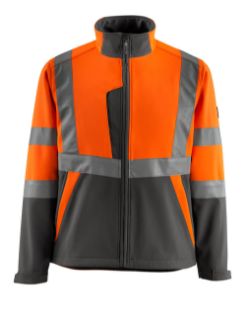 Picture of MASCOT® SAFE LIGHT Softshell Jacket Hi-Vis Orange/Dark Anthracite 3XL 
15902-253-1418