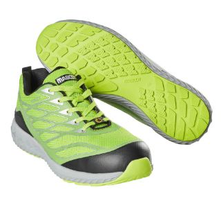 Picture of MASCOT® FOOTWEAR MOVE Safety Shoe Lime Green/Silver M9 
F0301-909-37880