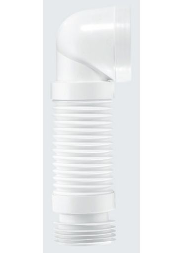 Picture of McAlpine 110mm Flexible 90 Degree Bent Pan Connector
WC-CON8F