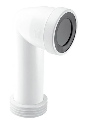 Picture of McAlpine 110mm 90 Degree Bent Pan Connector with Extended Inlet
WC-CON8E