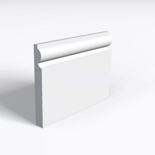 Picture of 18mm x 144mm x 4.2m White Primed MDF Torus Skirting FSC
SLKTOR018144