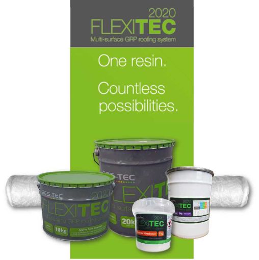 Picture of Res-Tec GRP 2020 Flexitec Dark Grey Resin 20kg (14 Litre)
162003 (2 Coats provides 7-10m2 Approx. Coverage per Tin)
