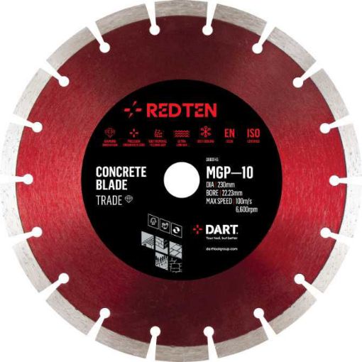 Picture of DART Red Ten MGP-10 230Dmm x 22B Diamond Blade
DB00145