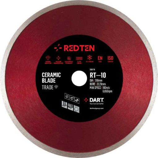 Picture of DART Red Ten RT-10 115Dmm x 22B Ceramic Diamond Blade
DB01670