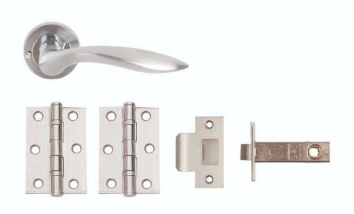 Picture of OPEN "Fast-Fit" Privacy Door Furniture Pack SCP/PSS
PBX2020-PRV (includes handles, latch & 2x hinges)