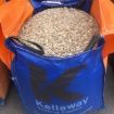 Dumpy bag filled with Cerney gravel ready for delivery to a landscaping site