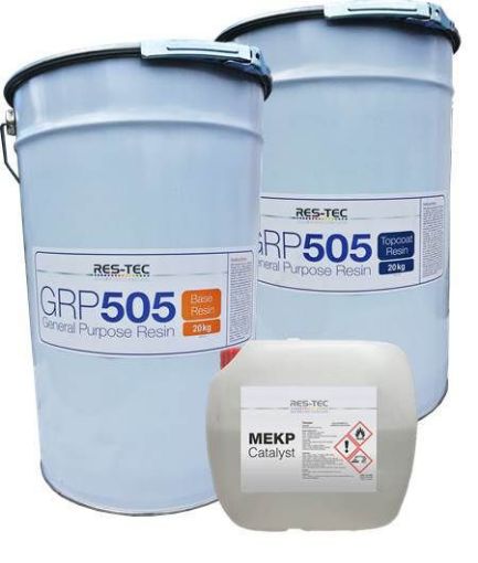 Picture of Res-Tec GRP 505 Topcoat 20kg
161004 (30m2 Approx. Coverage per Tin)