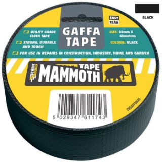 Picture of Everbuild Gaffa Cloth Tape Black 50mm x 45m
467448 (12)