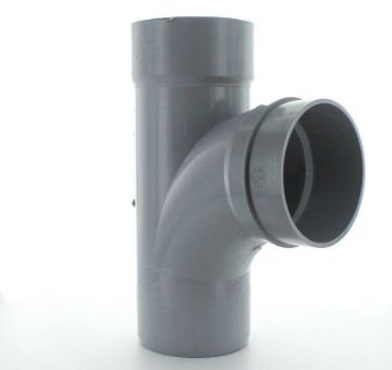 Picture of Hunter 110mm Grey 92.5 Degree Double Socket Solvent Spigot Tail Branch
GS297