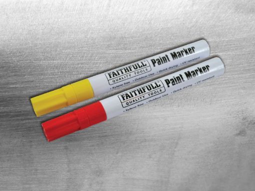 Picture of Faithfull Paint Marker Pen Twin Pack (Yellow & Red)
FAIPMYELRED