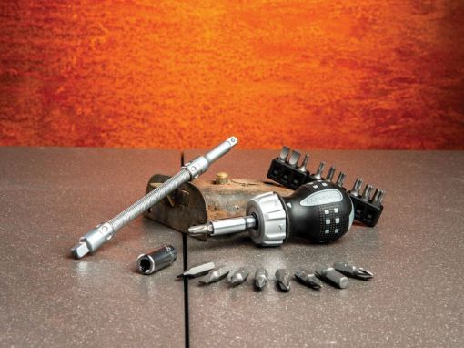 Picture of Bahco Stubby Ratchet Screwdriver Set (22)
808050S-22