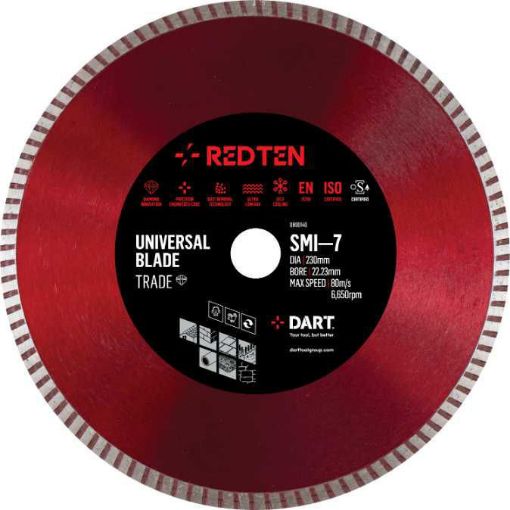 Picture of DART Red Ten SMI-7 115Dmm x 22B Diamond Blade
DB00120