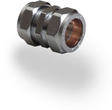 Picture of 15mm Chrome Compression Coupler 
321015