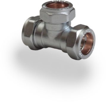 Picture of 15mm Chrome Compression Tee 
321060