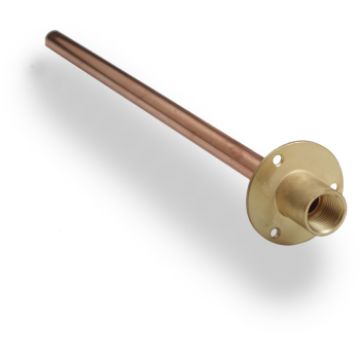 Picture of 15mm x 1/2'' End Feed Wall Plate with 350mm Copper Tube
334535