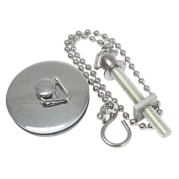 Picture of Embrass Prepack Brass Basin Plug with 18" Ball Chain & S Hook CP
201925-PAC