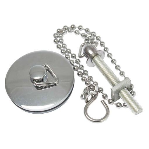 Picture of Embrass Prepack Brass Basin Plug with 18" Ball Chain & S Hook CP
201925-PAC