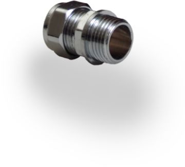 Picture of 15mm x 1/2" Chrome Male Iron Compression Coupler
321025