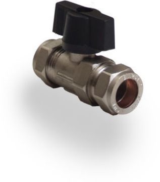 Picture of 15mm Chrome Isolating Valve with Lever Handle
304618