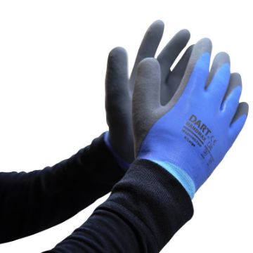 Picture of Handmax Blue Thermal Waterproof Latex Gloves