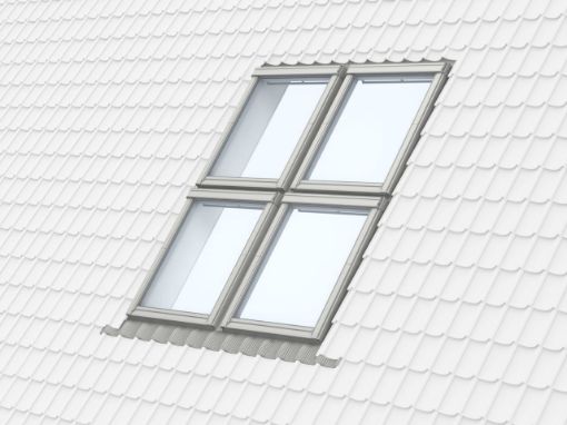 Picture of Velux 120mm Quatro Tile Flashing with 100mm Gap