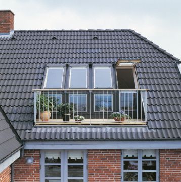 Picture of Velux CABRIO Triple Roof Balcony with Tile Flashing