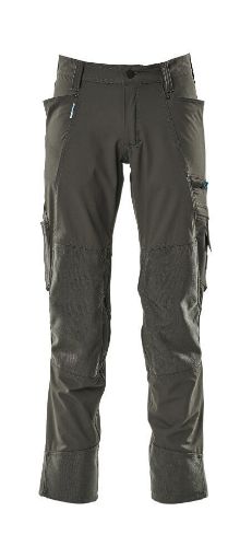 Picture of Mascot Advanced Trousers With Kneepad Pockets Cordura Dark Anthracite