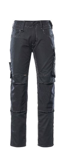 Picture of Mascot Unique Trousers With Kneepad Pockets Cordura Black/Dark Anthracite
