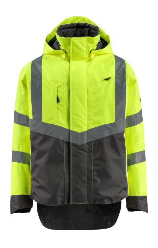 Picture of Mascot Safe Supreme Outer Shell Jacket Hi-Vis Cordura Yellow/Dark Anthracite