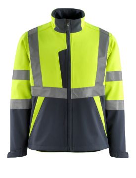 Picture of Mascot Safe Light Softshell Jacket Hi-Vis Yellow/Dark Navy