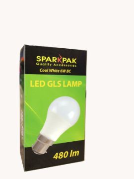 Picture of Sparkpak 6w LED GLS Lamp BC Bayonet Bulb
LL314