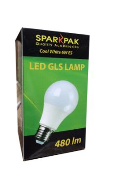 Picture of Sparkpak 6w LED GLS Lamp ES Screw Bulb
LL314D