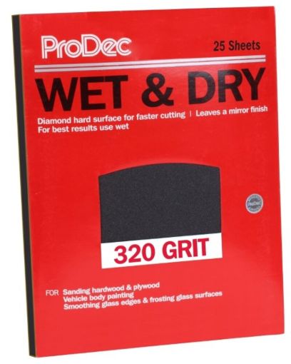 Picture of Rodo ProDec Wet & Dry Sandpaper - P320 Fine (Single)
PAWD320 (25)