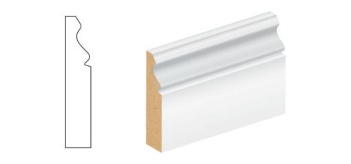 Picture of 18mm x 57mm x 4.2m White Primed MDF Ogee Architrave FSC
SLKOGPRO12018057