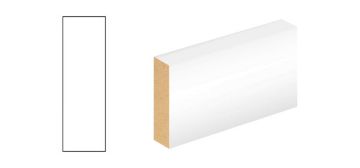 Picture of 18mm x 68mm x 4.2m White Primed MDF Square Section Architrave FSC
SLKP018068