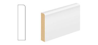 Picture of 18mm x 68mm x 4.2m White Primed MDF Bullnose Architrave FSC
SLKR1A018068