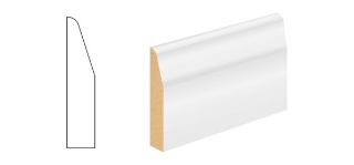Picture of 18mm x 68mm x 5.4m White Primed MDF Chamfered & Round Architrave FSC
SLKSR018068