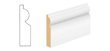 Picture of 18mm x 57mm x 4.2m White Primed MDF Torus Architrave FSC
SLKTOR018057