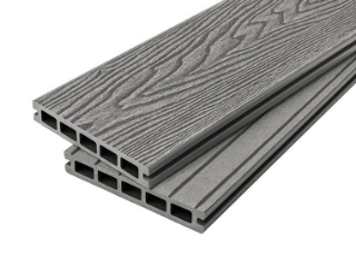 Picture of Cladco Woodgrain 25mm x 150mm Dual Sided Decking Board Stone Grey 3.6m
WPCHWS36